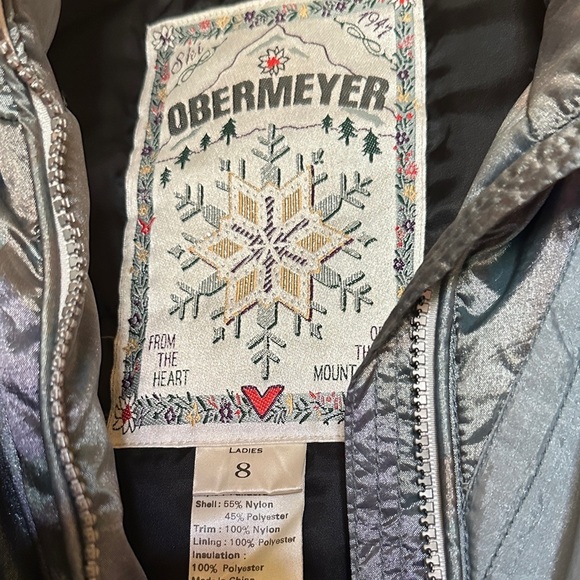 Vintage Obermeyer Pandora Ski Jacket  Iridescent Snow Jacket - Picture 2 of 6